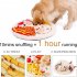 Pet Pizza Shape Snuffle  Mat For Dogs Nosework Feeding Blanket Puzzle Toy apricot 50 50 5cm