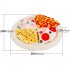 Pet Pizza Shape Snuffle  Mat For Dogs Nosework Feeding Blanket Puzzle Toy apricot 50 50 5cm