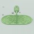 Pet Puzzle Slow Feeder Toys Silicone Food Tray 3 Heights Adjustable Interactive Roller For Cats Dogs pink 55 x 32 x 34cm