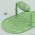 Pet Puzzle Slow Feeder Toys Silicone Food Tray 3 Heights Adjustable Interactive Roller For Cats Dogs pink 55 x 32 x 34cm
