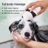 Pet Silicone Bath Brush Cute Panda Shape Lengthened Ergonomic Design Dry Wet Massage Brush Grooming Comb panda
