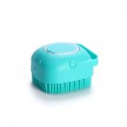 Pet Silicone Bath  Massage  Brush Multi-functional Beauty Brush Pet Accessories For Dogs Cats green