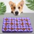 Pet Silicone Snuffle Mat Slow Feeder Lick Mat Cat Supplies Encourages Natural Foraging Skill For Slow Down Eating medium purple