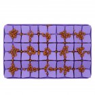 Pet Silicone Snuffle Mat Slow Feeder Lick Mat Cat Supplies Encourages Natural Foraging Skill For Slow Down Eating medium purple