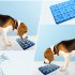 Pet Silicone Snuffle Mat Slow Feeder Lick Mat Cat Supplies Encourages Natural Foraging Skill For Slow Down Eating medium blue