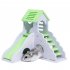 Pet Small Animal Hideout Hamster Hedgehog Guinea Pig House Two Layers Wooden Villa Exercise Play Toys with Ladder  blue small building with ladder