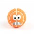 Pet Smile Latex Ball Sounding Toy Squeak Ball Teeth Cleaning Toy Pets Interactive Play Supplies Orange 8cm