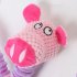 Pet Soft Plush Toy Animals Shape Bite resistant Sound Squeaky Toys Interactive Supplies For Teeth Cleaning pink pig