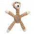 Pet Soft Plush Toy Animals Shape Bite resistant Sound Squeaky Toys Interactive Supplies For Teeth Cleaning pink pig
