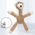 Pet Soft Plush Toy Animals Shape Bite resistant Sound Squeaky Toys Interactive Supplies For Teeth Cleaning pink pig