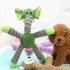 Pet Soft Plush Toy Animals Shape Bite resistant Sound Squeaky Toys Interactive Supplies For Teeth Cleaning pink pig