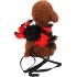 Pet Spider Shape Chest Strap Leash for Cat Halloween Christmas Wear black One size