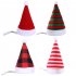 Pet Striped Christmas Hat Multicolor Cat Dog Dress Up Headwear Pet Supplies for Xmas Party Decor red and black plaid