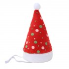 Pet Striped Christmas Hat Multicolor Cat Dog Dress Up Headwear Pet Supplies for Xmas Party Decor red and green Polka dot