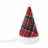 Pet Striped Christmas Hat Multicolor Cat Dog Dress Up Headwear Pet Supplies for Xmas Party Decor Red and green plaid AB