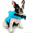 Pet Swimming Suit Swimwear Lightweight Quick-drying Shark Fin Dog Life Jacket Life Vest Clothes blue S
