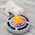 Pet Turntable Ball Track Interactive Toy Slow Feeding Training Snuffling Toy for Cats green 30 30 12CM