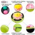 Pet Turntable Ball Track Interactive Toy Slow Feeding Training Snuffling Toy for Cats yellow 30 30 12CM