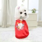 Pet Warm Coat Solid Color Dress Up Clothes Pet Supplies Photo Props For Small Medium Dogs Cats M  bust 40 back length 30cm 