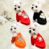 Pet Warm Coat Solid Color Dress Up Clothes Pet Supplies Photo Props For Small Medium Dogs Cats L  bust 45 back length 35cm 