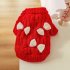 Pet Warm Sweater Multisize Bow Tie Design Stylish Casual Vest New Year Festive Clothes Medium