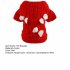 Pet Warm Sweater Multisize Bow Tie Design Stylish Casual Vest New Year Festive Clothes Medium