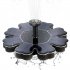 Petal Shaped Solar Water Fountain for Landscape Decoration QR 0525