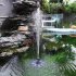 Petal Shaped Solar Water Fountain for Landscape Decoration QR 0525