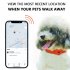 Pets Anti Lost Collar Locator Set Compatible for iOS System Breathable Battery Powered Find Device Black