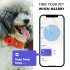 Pets Anti Lost Collar Locator Set Compatible for iOS System Breathable Battery Powered Find Device Black