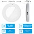 Pets Anti Lost Collar Locator Set Compatible for iOS System Breathable Battery Powered Find Device Black