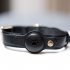 Pets Anti Lost Collar Locator Set Compatible for iOS System Breathable Battery Powered Find Device Black