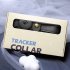 Pets Anti Lost Collar Locator Set Compatible for iOS System Breathable Battery Powered Find Device Black