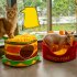 Pets Cat Warm Cave Cushion Hamburg French Fries Shaped Sleeping Bed Sleeping Bed Pet Supplies Accessories fries