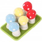 Pets Dog Snuffle Mat Mushroom Pulling Interactive Training Puzzle Toys Slow Food Dispenser Pet Supplies color pull mushrooms