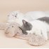 Pets Sleeping Mat With Non Slip Bottom Ultra Soft Cute Sheep Shape Plush Mat For Small Middle Large Dogs Cats milk tea color