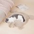 Pets Sleeping Mat With Non Slip Bottom Ultra Soft Cute Sheep Shape Plush Mat For Small Middle Large Dogs Cats milk tea color