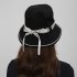 Pgm Golf Cap For Women Bowknot Bandage Bucket Hat Summer Sunshade Sunscreen Inner Sweatband Headwear MZ056 Black default item
