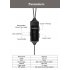 Phone Call Recorder Mobile Earphone for iPhone Skype WeChat Facebook Voice Call Recording  Black   apple adapter