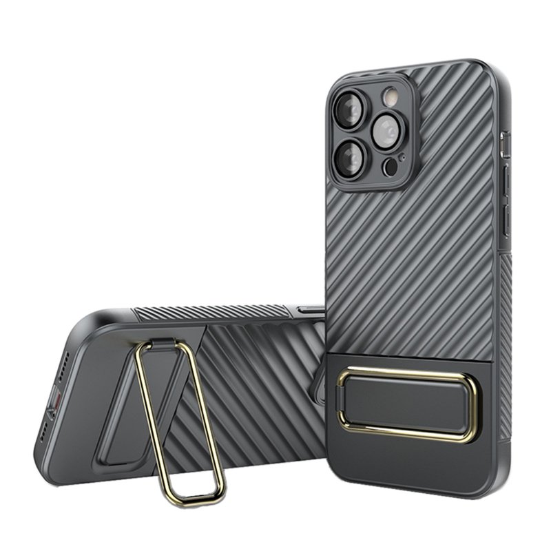 Phone Case Antislip Protective Cover Scratch-Resistant Protective Skin With Stand