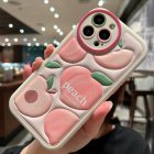 Phone Case Cartoon Fruit Pattern Design Compatible For Iphone 14/13/12/11 Series Protective Shell Peach collection 14 Pro