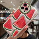 Phone Case Cartoon Fruit Pattern Design Compatible For Iphone 14/13/12/11 Series Protective Shell Watermelon Collect 14 Pro Max