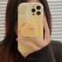 Phone Case Cheese Pattern Smart Phone Case Cover With Phone Holder For IPhone 15 White cheese   holder 15plus