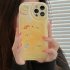 Phone Case Cheese Pattern Smart Phone Case Cover With Phone Holder For IPhone 15 White cheese   holder 15