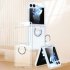 Phone Case Hinge Protection Shockproof PC Protective Cover With Ring Holder For Galaxy Z Flip 5 Smart Phones dark green