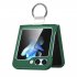 Phone Case Hinge Protection Shockproof PC Protective Cover With Ring Holder For Galaxy Z Flip 5 Smart Phones dark green