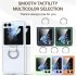 Phone Case Hinge Protection Shockproof PC Protective Cover With Ring Holder For Galaxy Z Flip 5 Smart Phones dark green