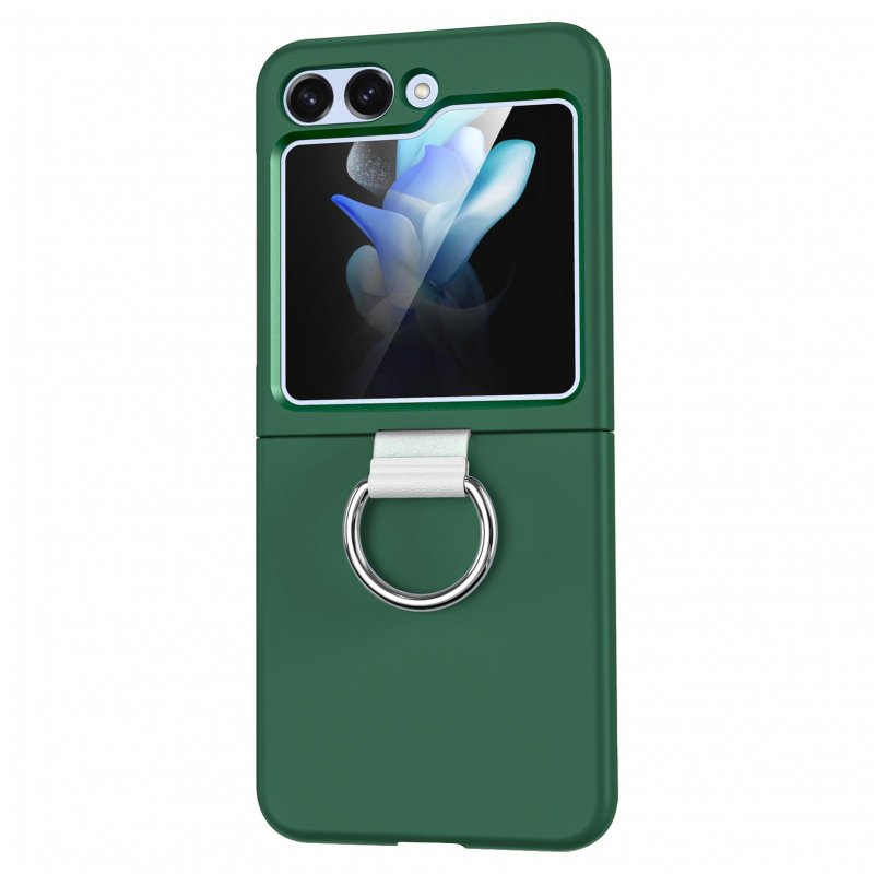 Phone Case Hinge Protection Shockproof PC Protective Cover With Ring Holder