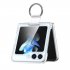 Phone Case Hinge Protection Shockproof PC Protective Cover With Ring Holder For Galaxy Z Flip 5 Smart Phones dark green