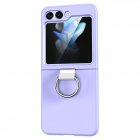 Phone Case Hinge Protection Shockproof PC Protective Cover With Ring Holder